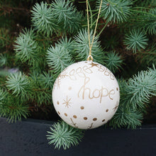 Paper Mache Hope Ornament