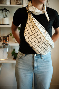 Block Print Sling Crossbody Bag