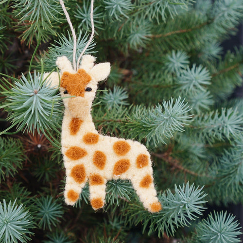 Felt Giraffe Ornament