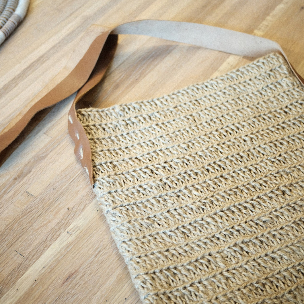 Crochet Jute Satchel